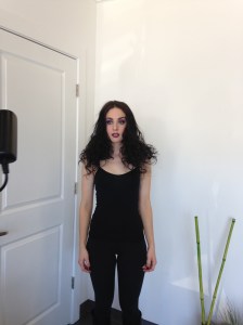 Behind the scenes quick pic of my beautiful model Theresa... I can't wait to see the professional pictures from Sofia Laroque http://www.sofiakatherine.ca/